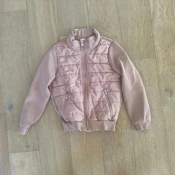 REISS Kids' Harper Jr. Puffer Jacket In Pink - Picture 1 of 4
